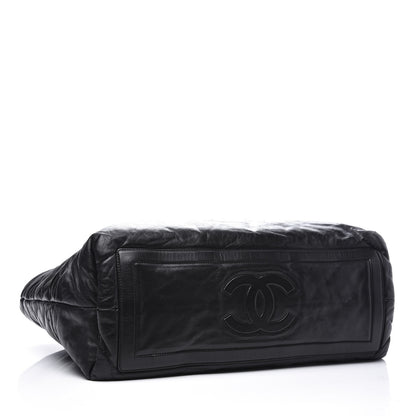 Chanel Lambskin Quilted Medium Coco Cocoon Reversible Tote Black 3 of 17