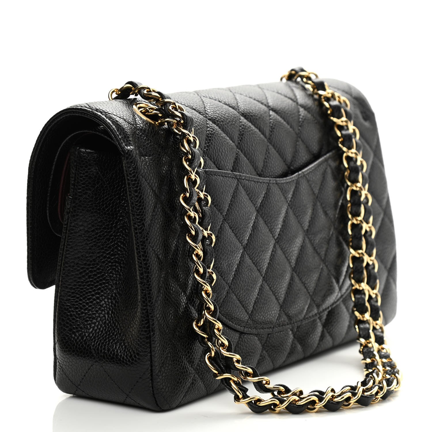 Chanel Caviar Quilted Medium Double Flap Black 3 of 9