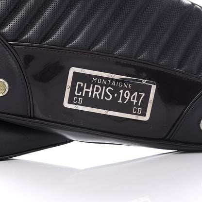 Christian Dior Leather Perforated Trailer Trash Handbag Black 9 of 14