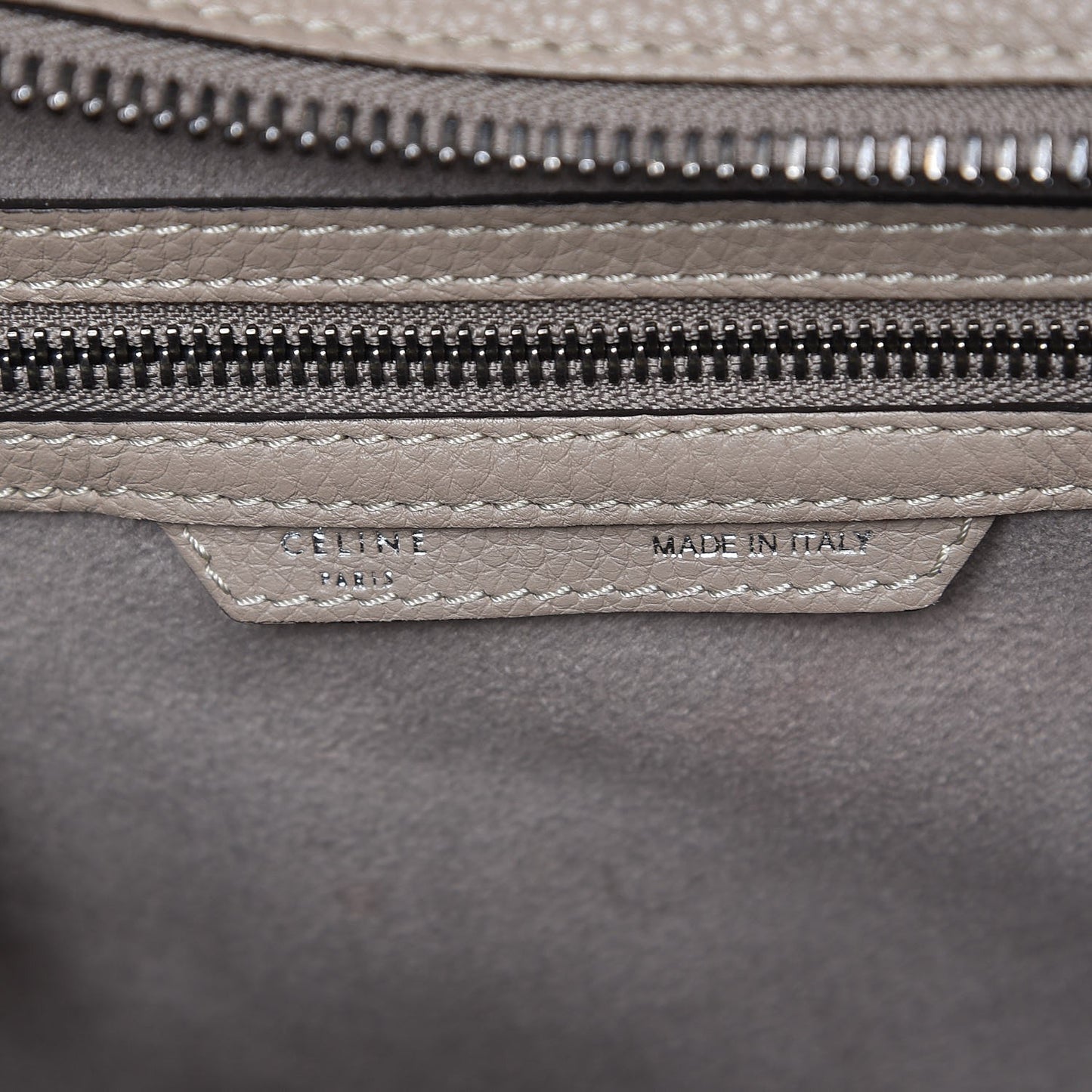 Drummed Calfskin Micro Luggage Dune