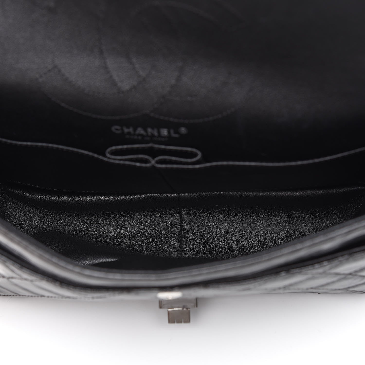 Chanel Glazed Calfskin Quilted 2.55 Reissue 226 Flap So Black 4 of 9