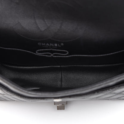 Chanel Glazed Calfskin Quilted 2.55 Reissue 226 Flap So Black 4 of 9