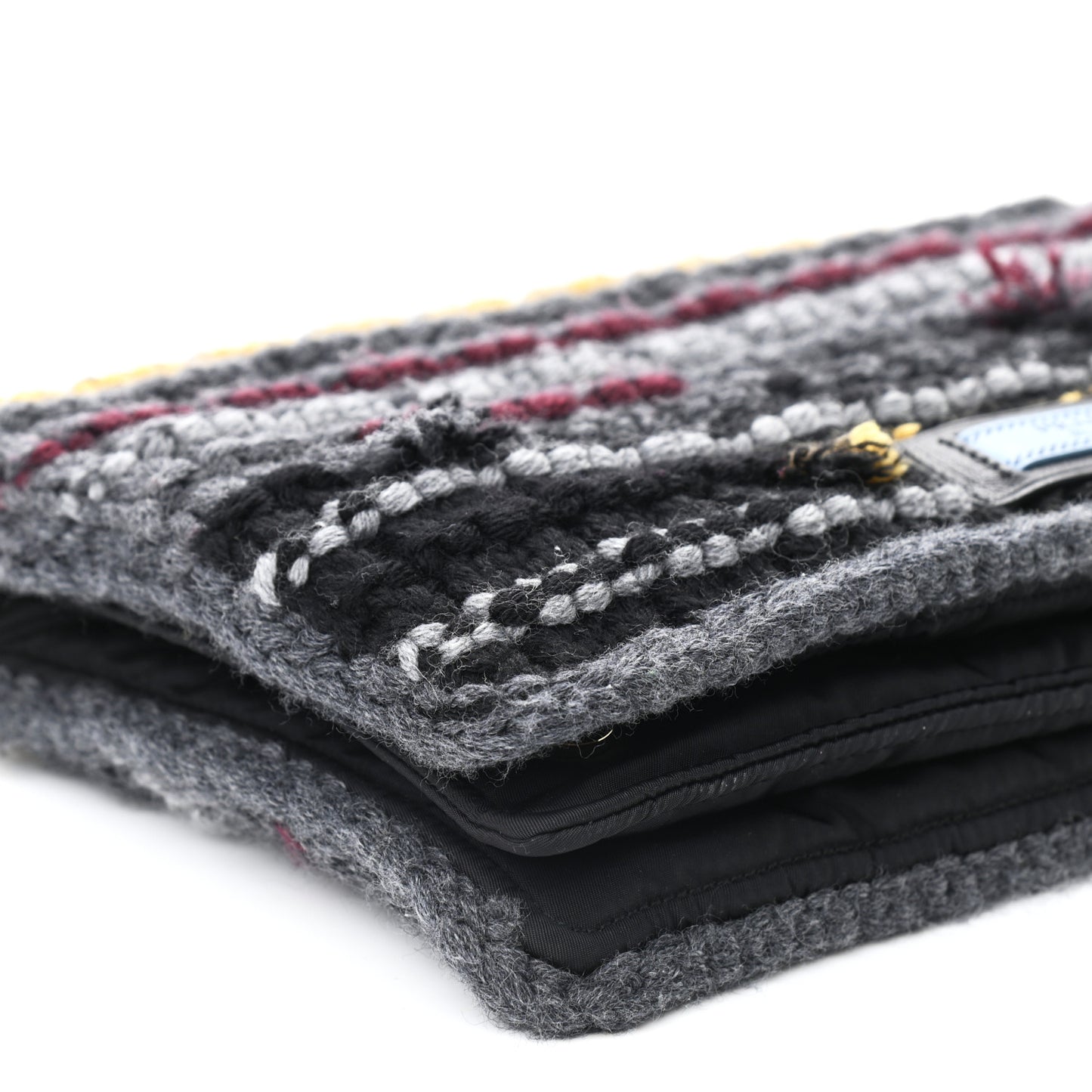 Tweed Maglia Etiquette Flap Multicolor