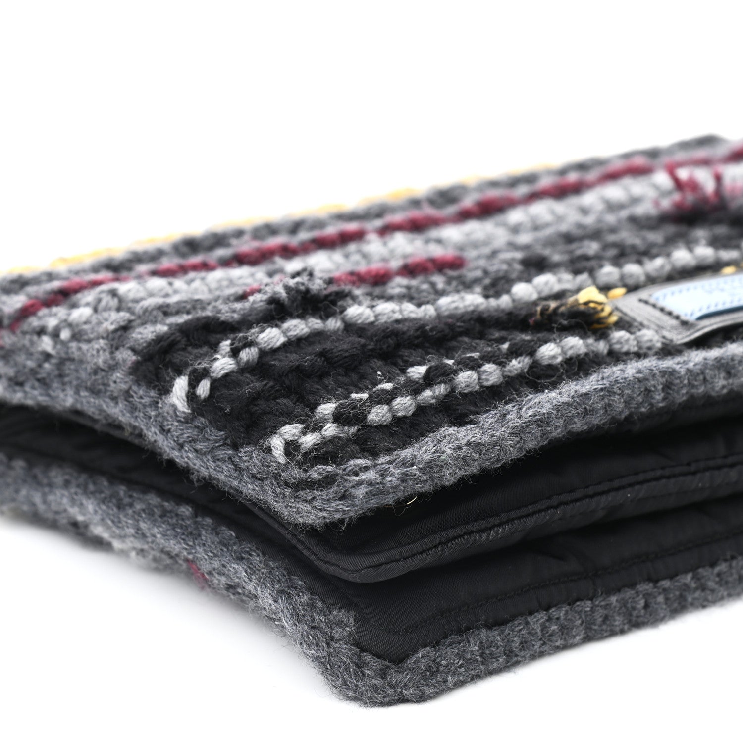 Prada Tweed Maglia Etiquette Flap Multicolor 7 of 8