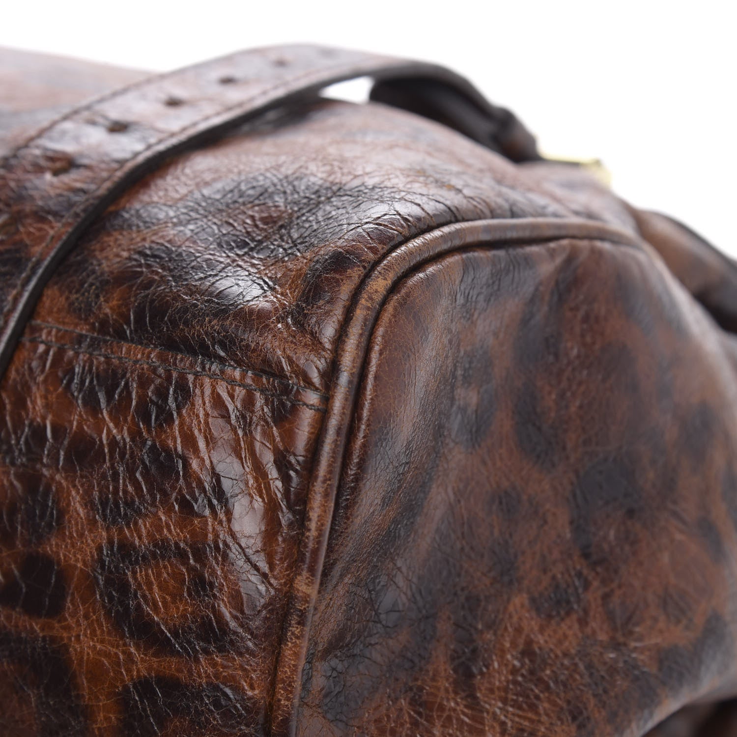 Mulberry Shiny Leopard Oversized Alexa Dark Oak 13 of 17