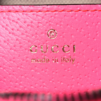 Gucci GG Supreme Monogram Textured Dollar Calfskin Web Ophidia Small Crossbody Bag Beige Ebony Fuchsia 6 of 10