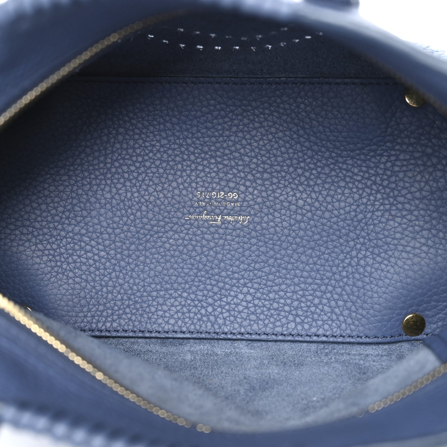 Calfskin Tote Blue