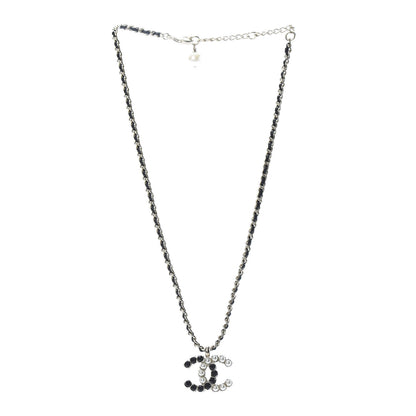 Chanel Lambskin Resin Pearl Dazzling Domino Short Necklace Gold Black 3 of 5