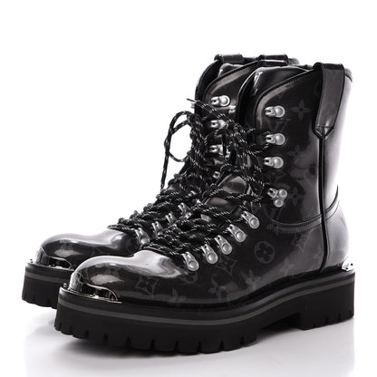 Louis Vuitton Monogram Eclipse Glaze Mens Outland Ankle Boots 7 3 of 8