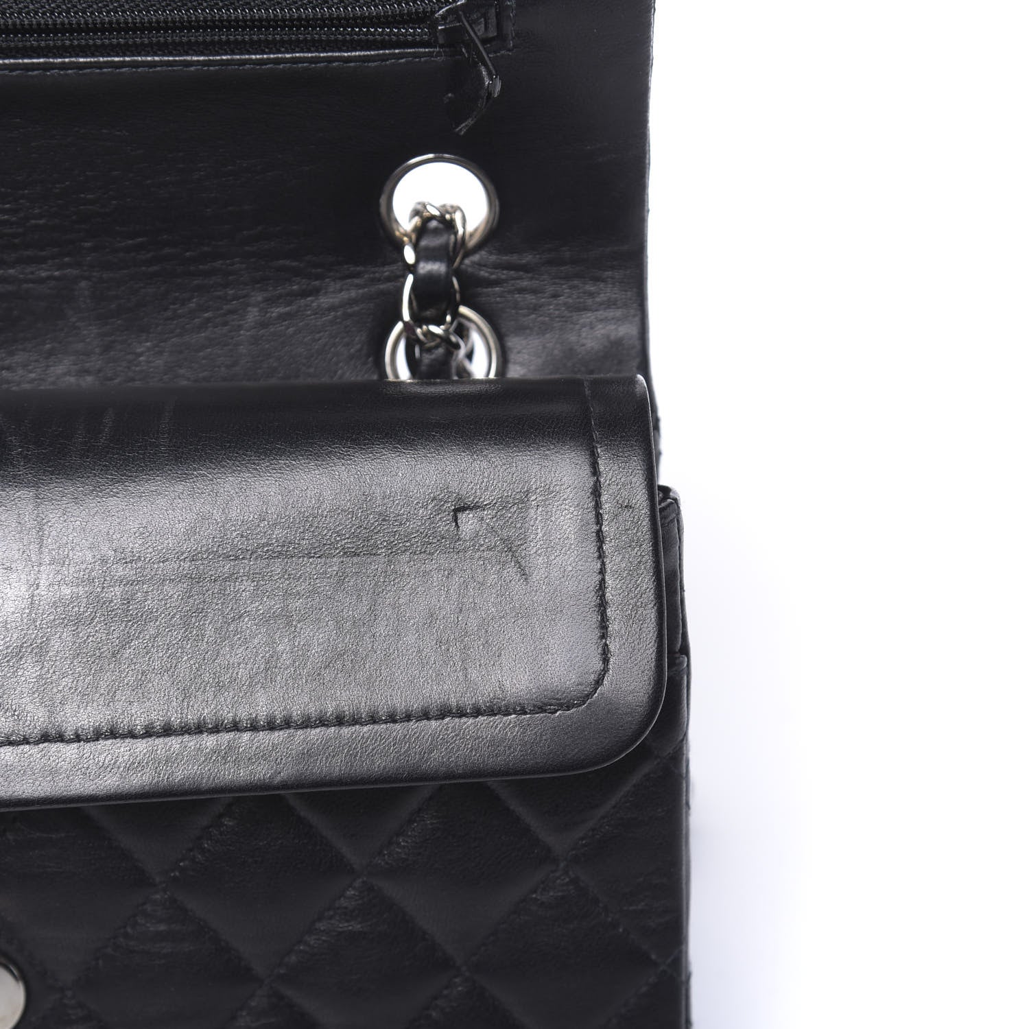 Chanel Lambskin Quilted Small Double Flap Black 10 of 13
