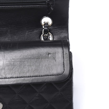 Chanel Lambskin Quilted Small Double Flap Black 10 of 13