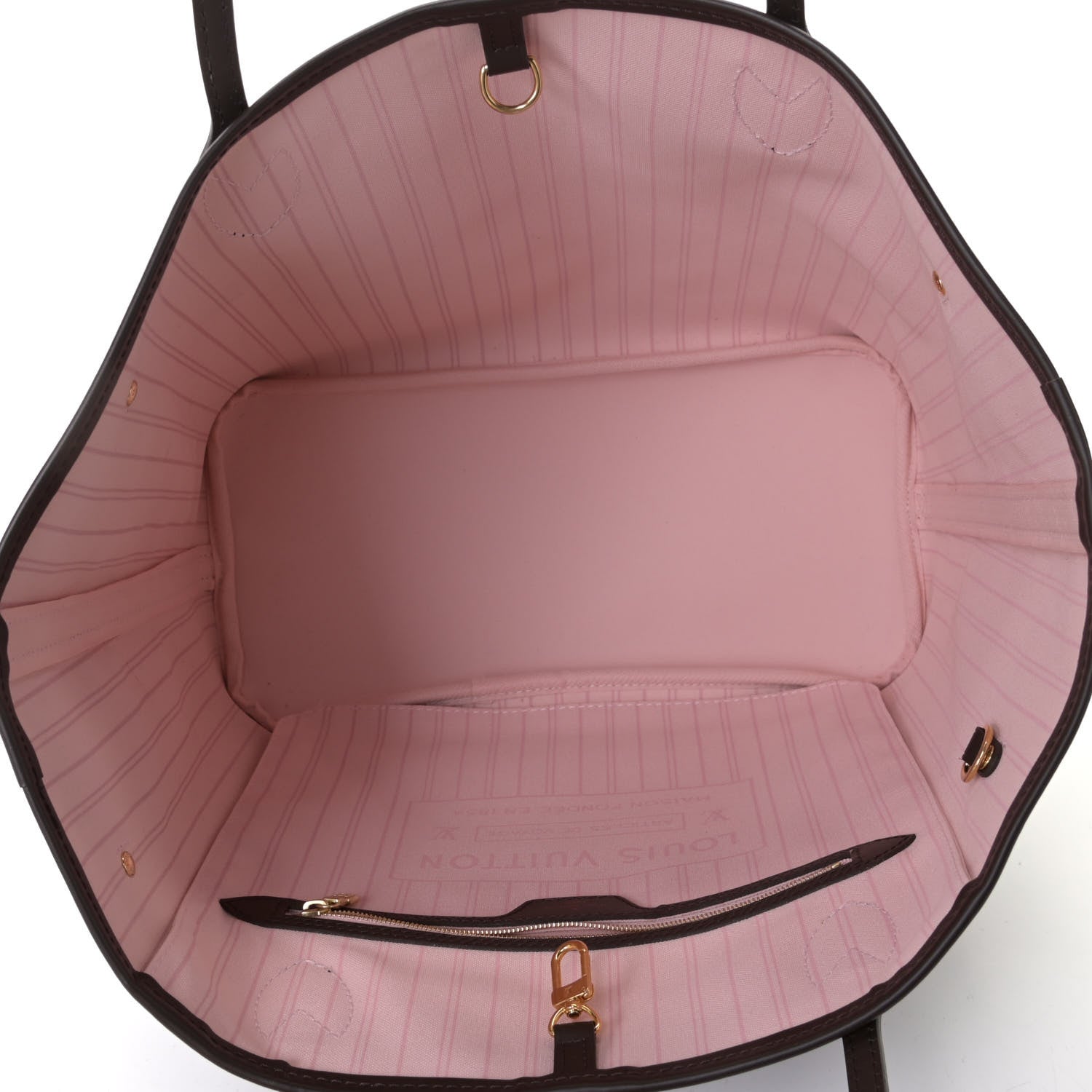 Louis Vuitton Damier Ebene Neo Neverfull MM Rose Ballerine 5 of 5