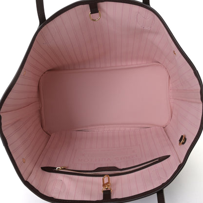 Louis Vuitton Damier Ebene Neo Neverfull MM Rose Ballerine 5 of 5