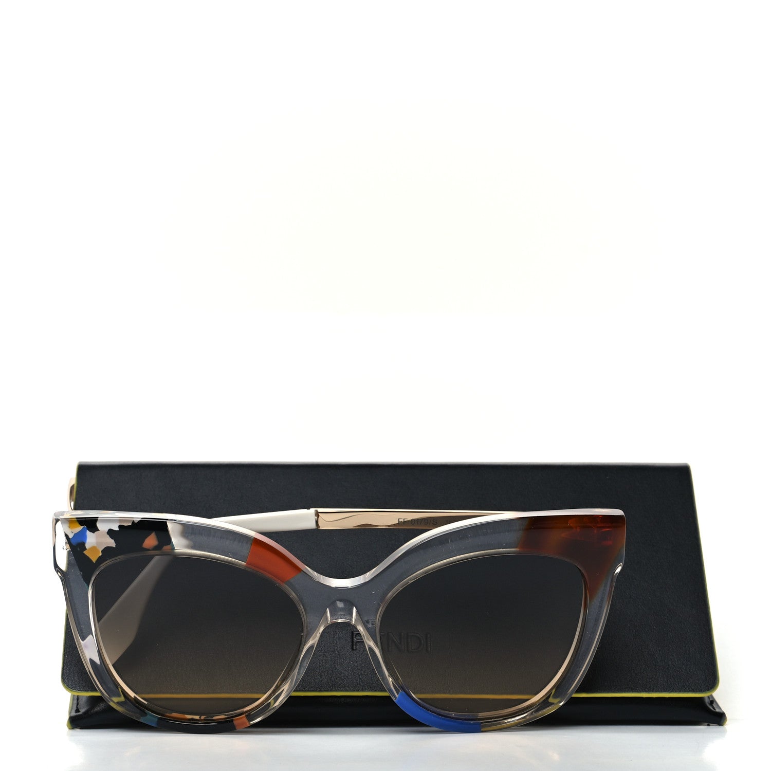 Fendi Oversized Jungle Sunglasses FF 0179/S Transparent Honey 9 of 9