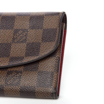 Louis Vuitton Damier Ebene Emilie Wallet Red 6 of 10