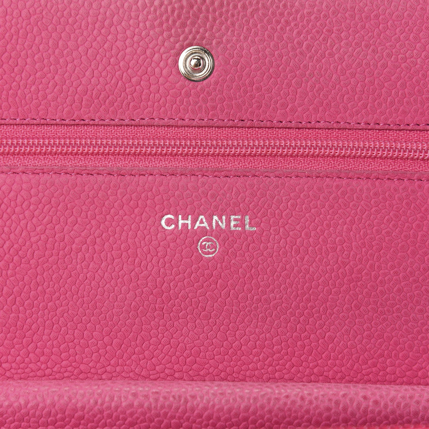 Chanel Iridescent Caviar Quilted Wallet On Chain WOC Pink 11 of 14