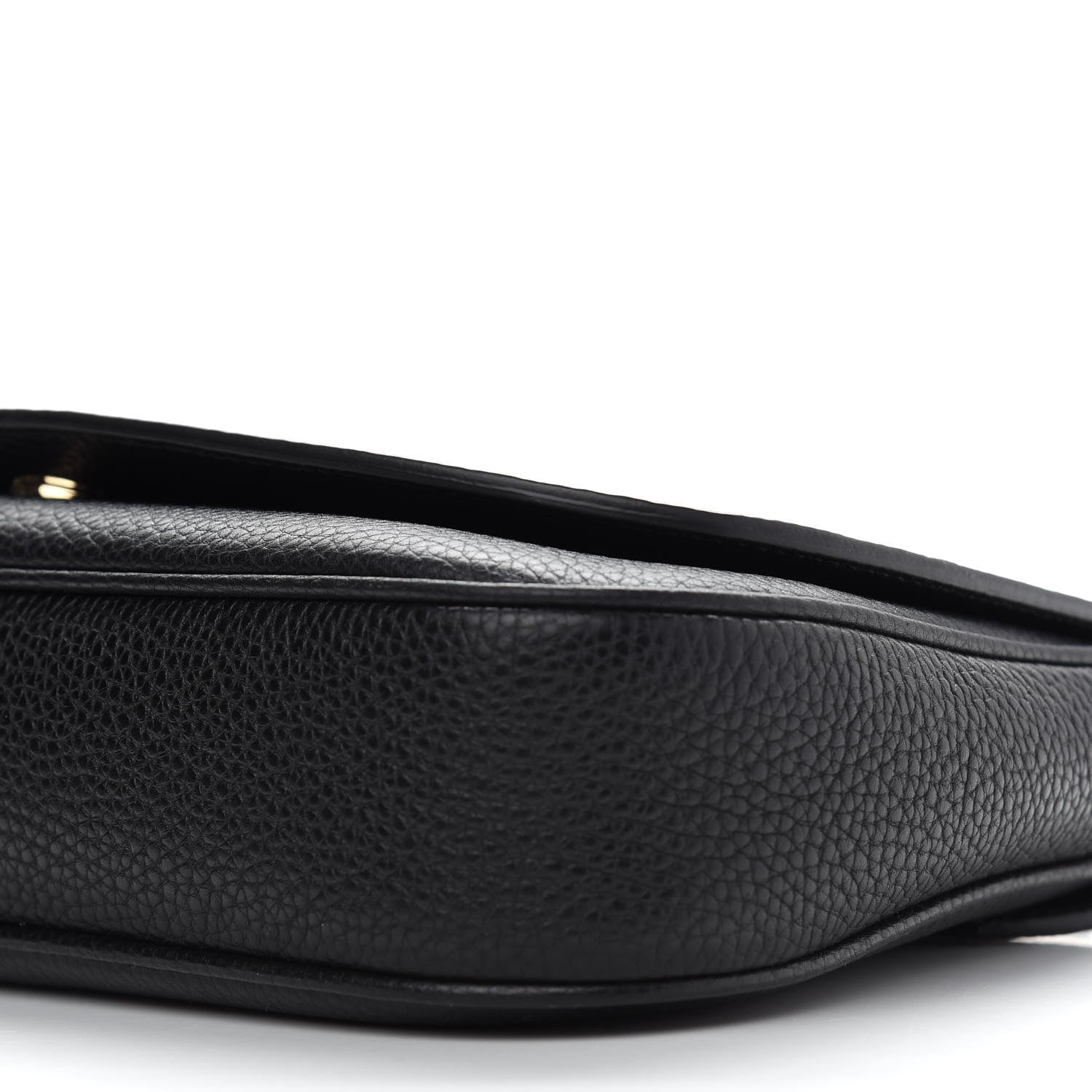 Gucci Pebbled Calfskin Medium Soho Flap Crossbody Black 9 of 11