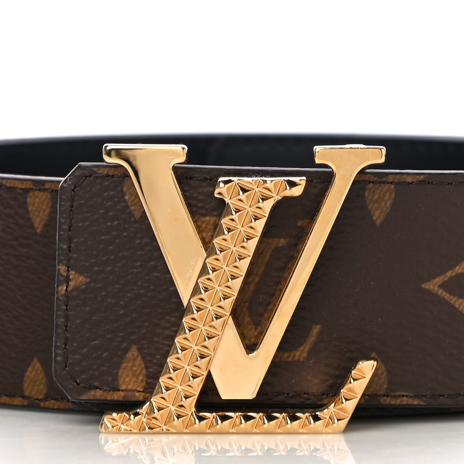 Louis Vuitton Monogram 40mm LV Initiales Belt 95 38 2 of 8