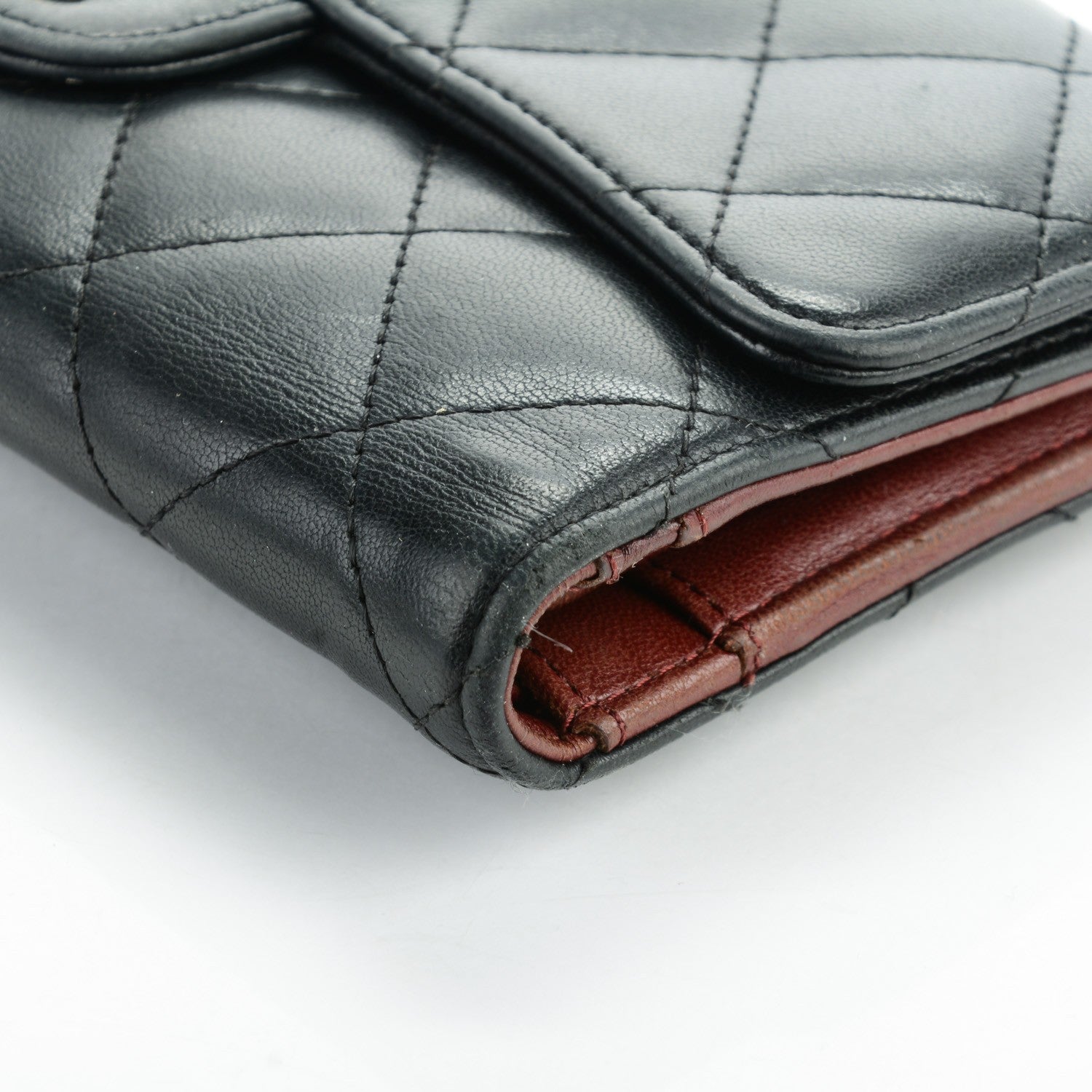 Chanel Lambskin Quilted Large Flap Wallet Black 6 of 11