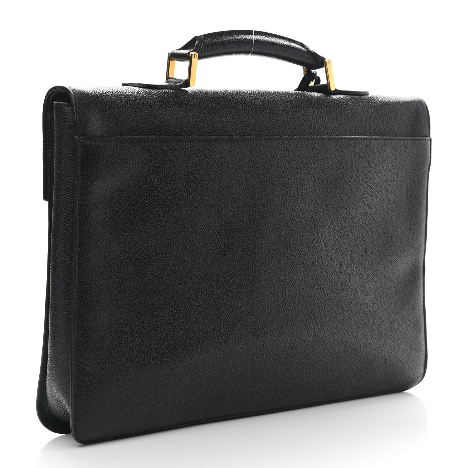 Chanel Caviar Briefcase Laptop Bag Black 3 of 7
