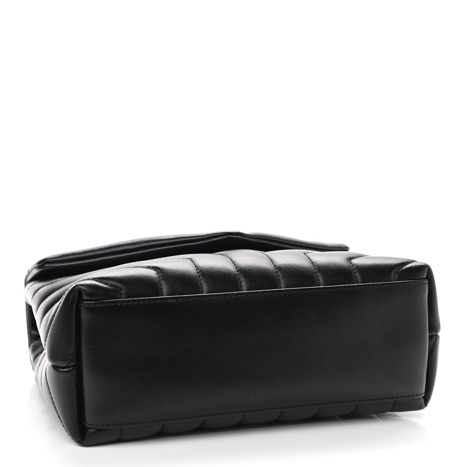 Saint Laurent Calfskin Y Quilted Monogram Small Loulou Chain Satchel Black 4 of 10