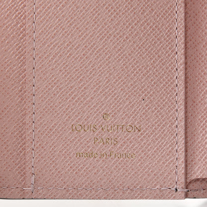 Louis Vuitton Damier Ebene Zoe Wallet Rose Ballerine 6 of 8