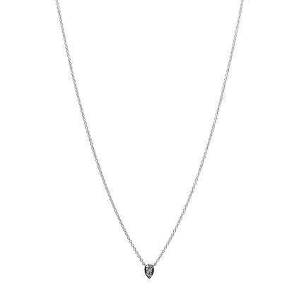 Tiffany Platinum Diamond Pear Pendant Necklace 1 of 6
