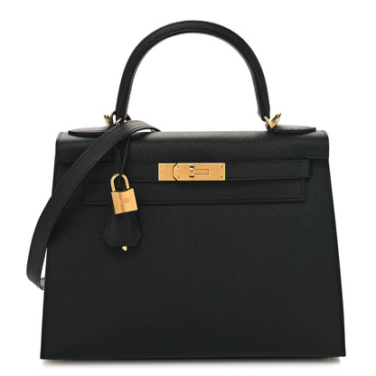 Hermes Epsom Kelly Sellier 28 Black 1 of 11