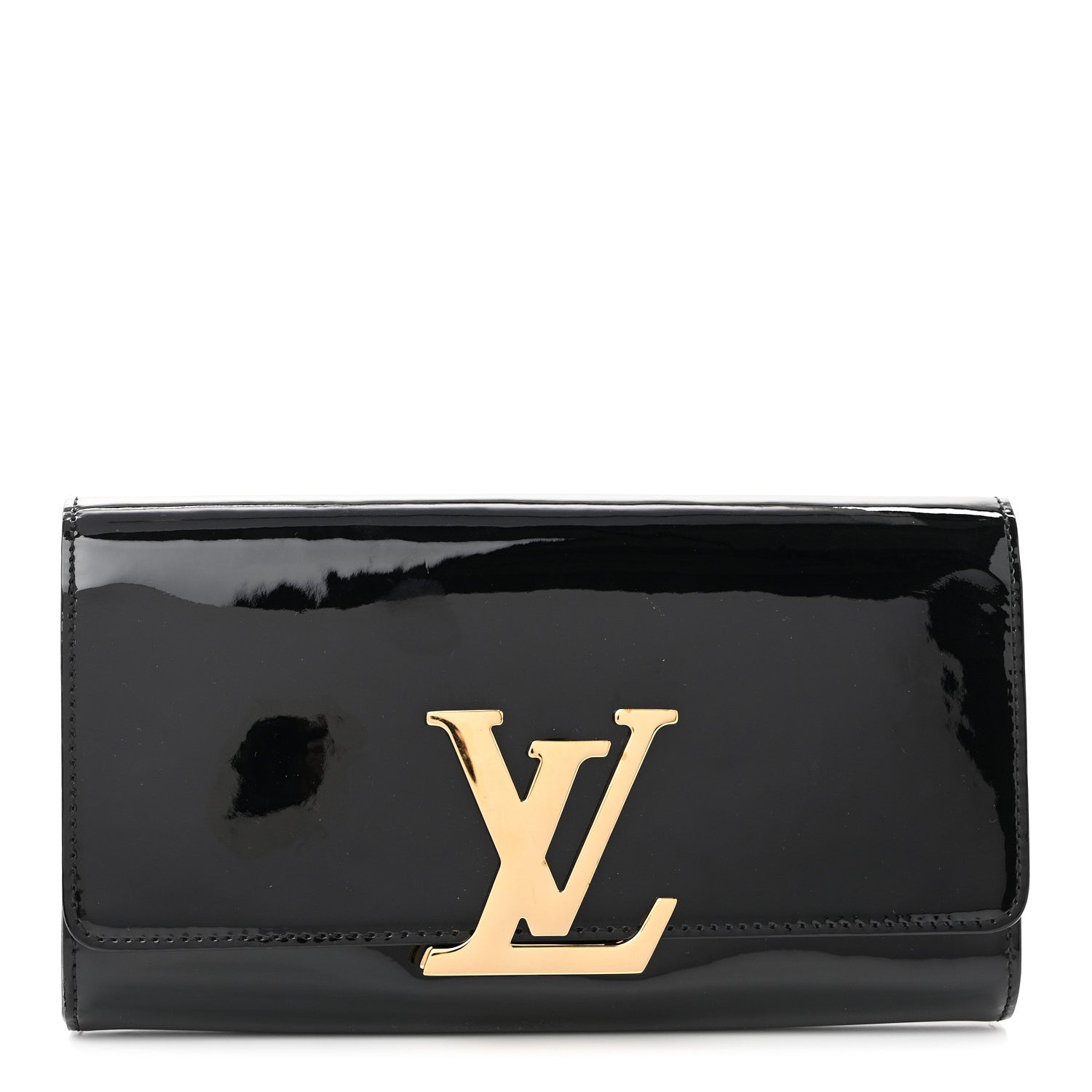 Louis Vuitton Patent Louise Clutch Black 1 of 8