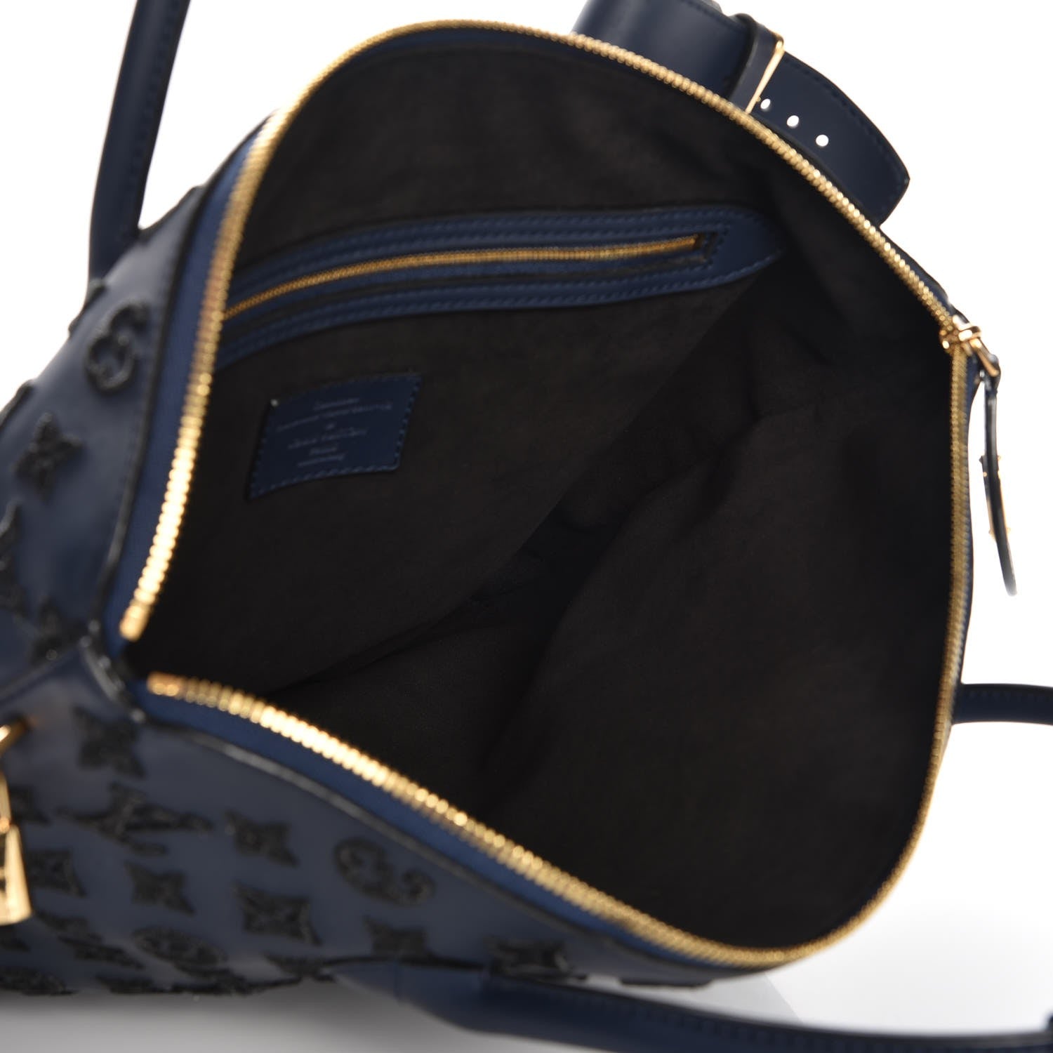 Louis Vuitton Monogram Addiction Vertical Lockit MM Blue 5 of 7
