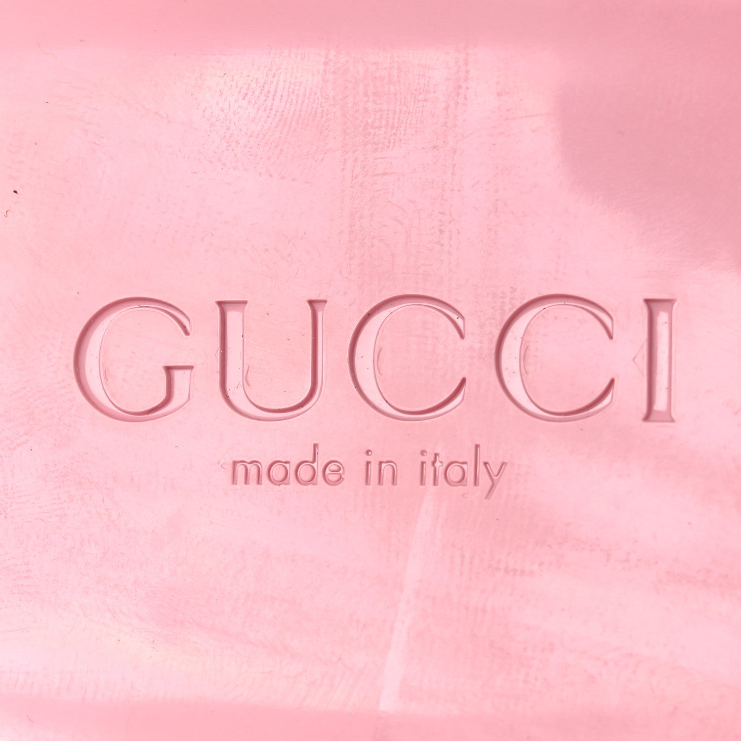 Gucci Rubber Gucci Logo Womens Platform 20/60mm Slide Sandals 38 Wild Rose 9 of 12