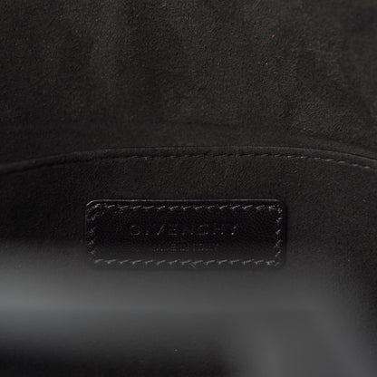 Givenchy Textured Coated Canvas Logo Print Medium Rave Tote Black 8 of 9