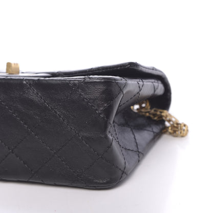 Chanel Aged Calfskin Quilted 2.55 Reissue Mini Flap Black 9 of 11