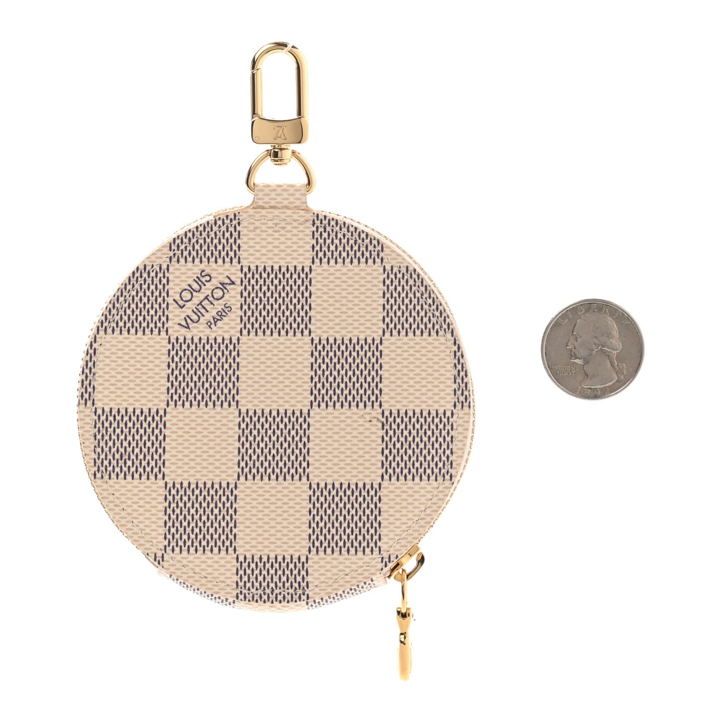 Damier Azur 2021 Christmas Animation Hollywood Bag Charm Fuchsia