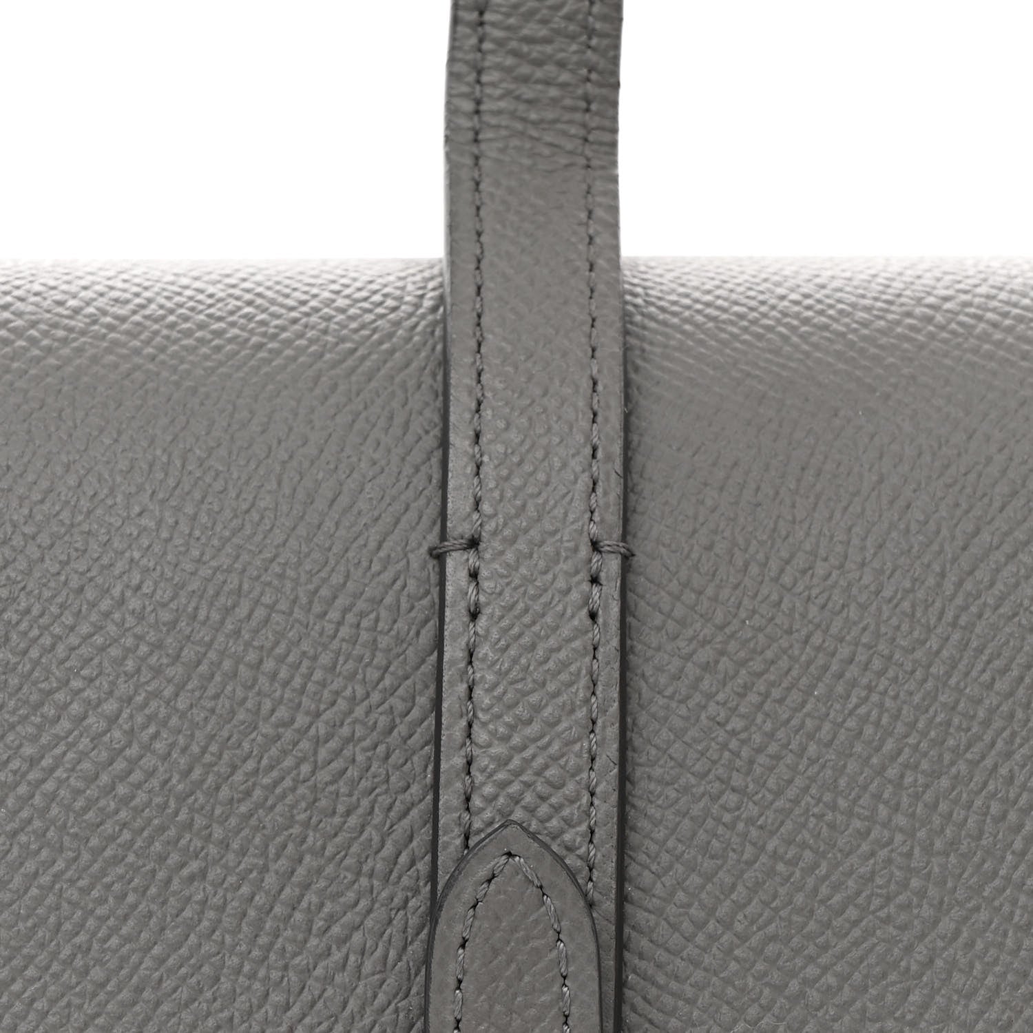Moynat Carat Calfskin Madeleine Clutch Gray Blue 7 of 9