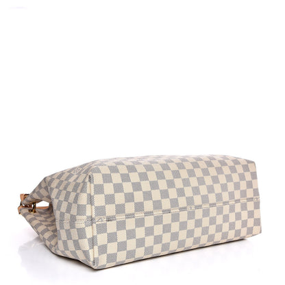 Louis Vuitton Damier Azur Graceful MM Rose Ballerine 4 of 9