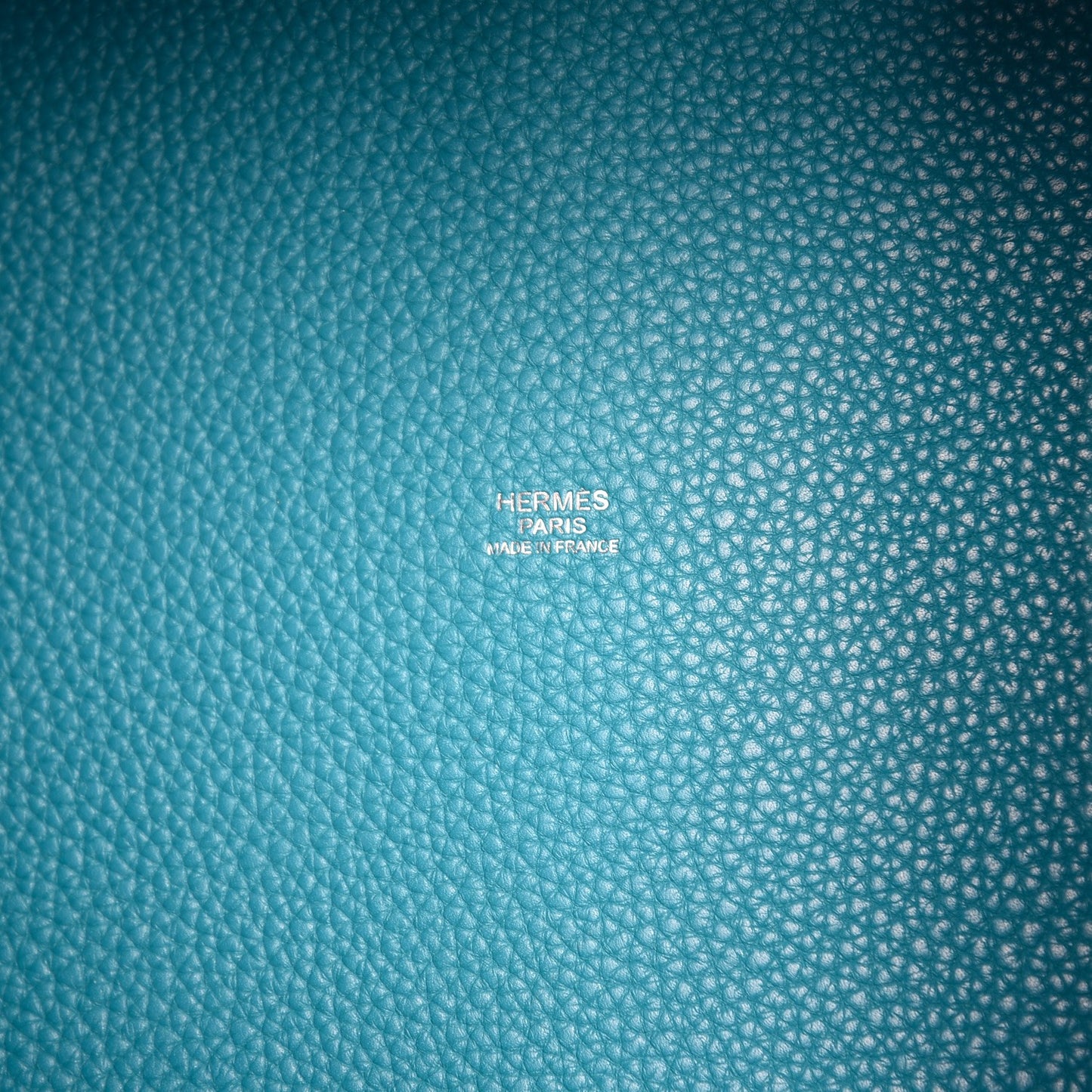 Taurillon Clemence Picotin Lock 26 GM Turquoise