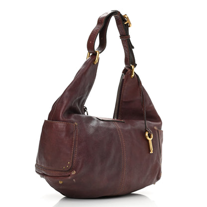 Chloe Calfskin Paddington Hobo Burgundy 3 of 12