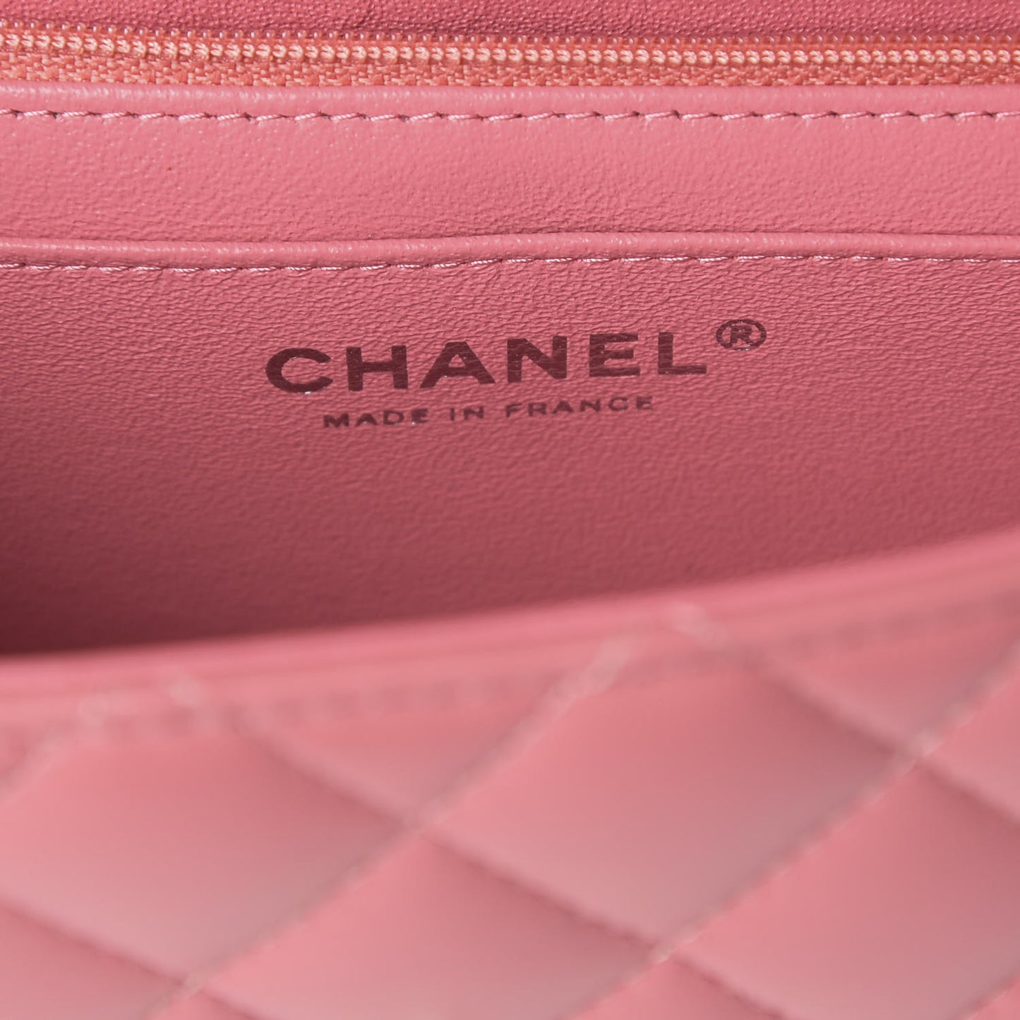 Caviar Quilted Mini Rectangular Flap Dark Pink