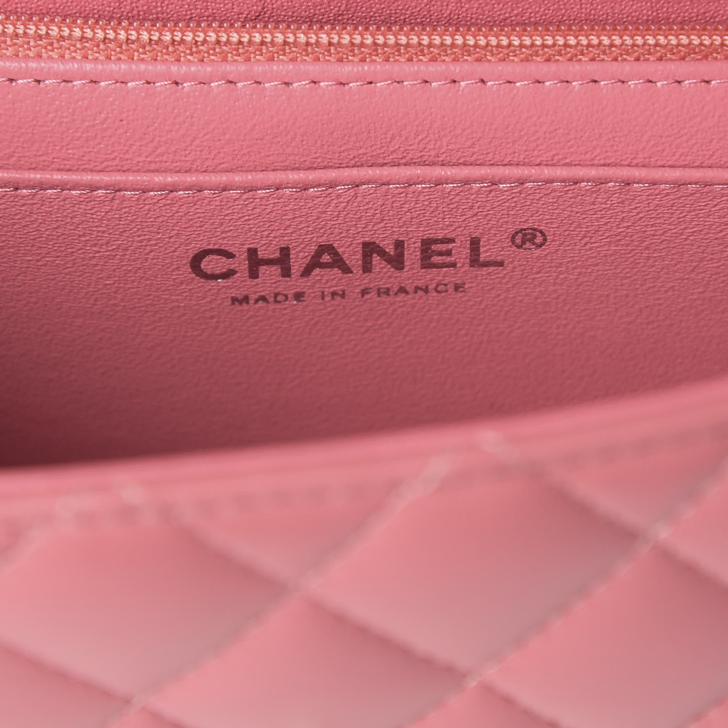 Chanel Caviar Quilted Mini Rectangular Flap Dark Pink 9 of 9