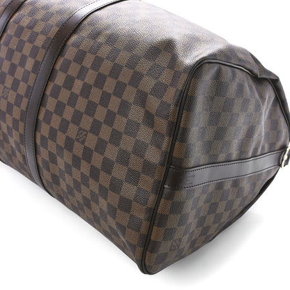 Louis Vuitton Damier Ebene Keepall Bandouliere 55 11 of 11