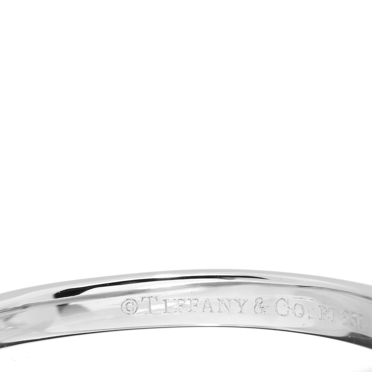 Platinum Diamond .53ct Solitaire Engagement Ring 54 6.75