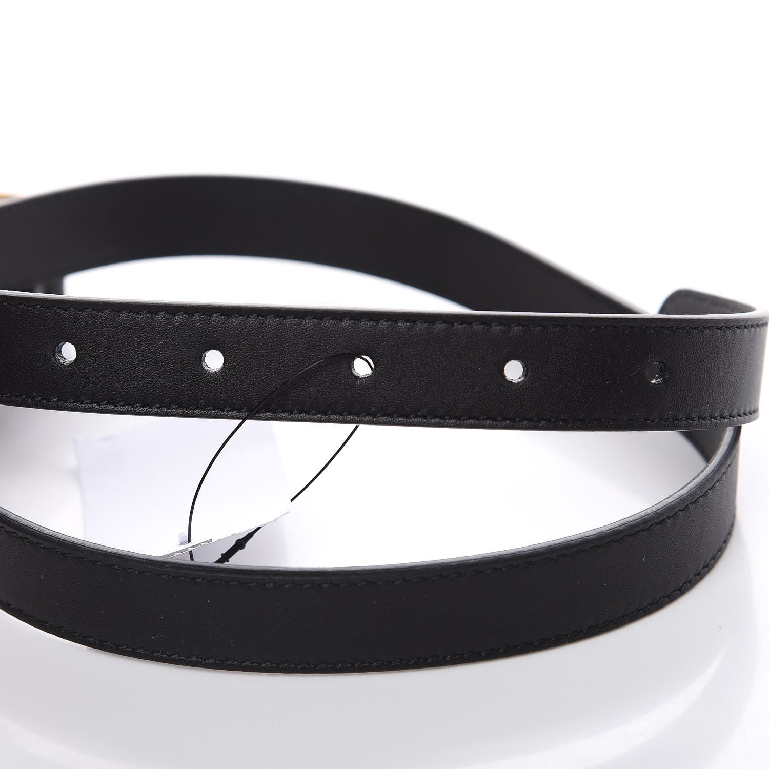 Gucci Calfskin Double G 20mm Belt 70 28 Black 5 of 6