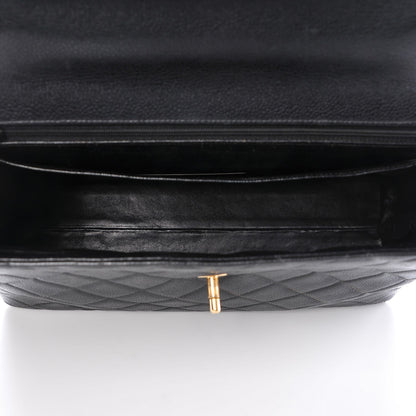Chanel Caviar Quilted Jumbo Kelly Flap Black 7 of 12