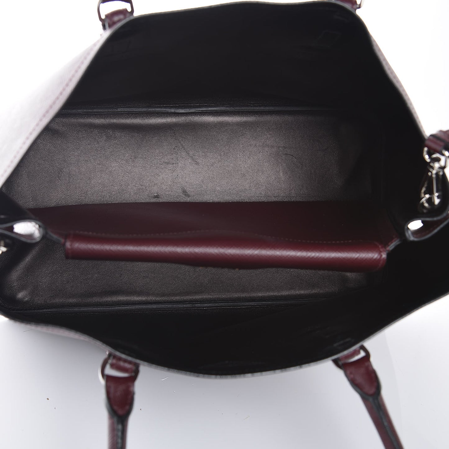 Saffiano Cuir Medium Double Bag Granato