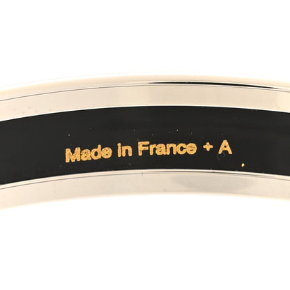 Hermes Enamel Printed Le Jardin De La Maharani Narrow Bracelet 65 Rose Candeur 5 of 6