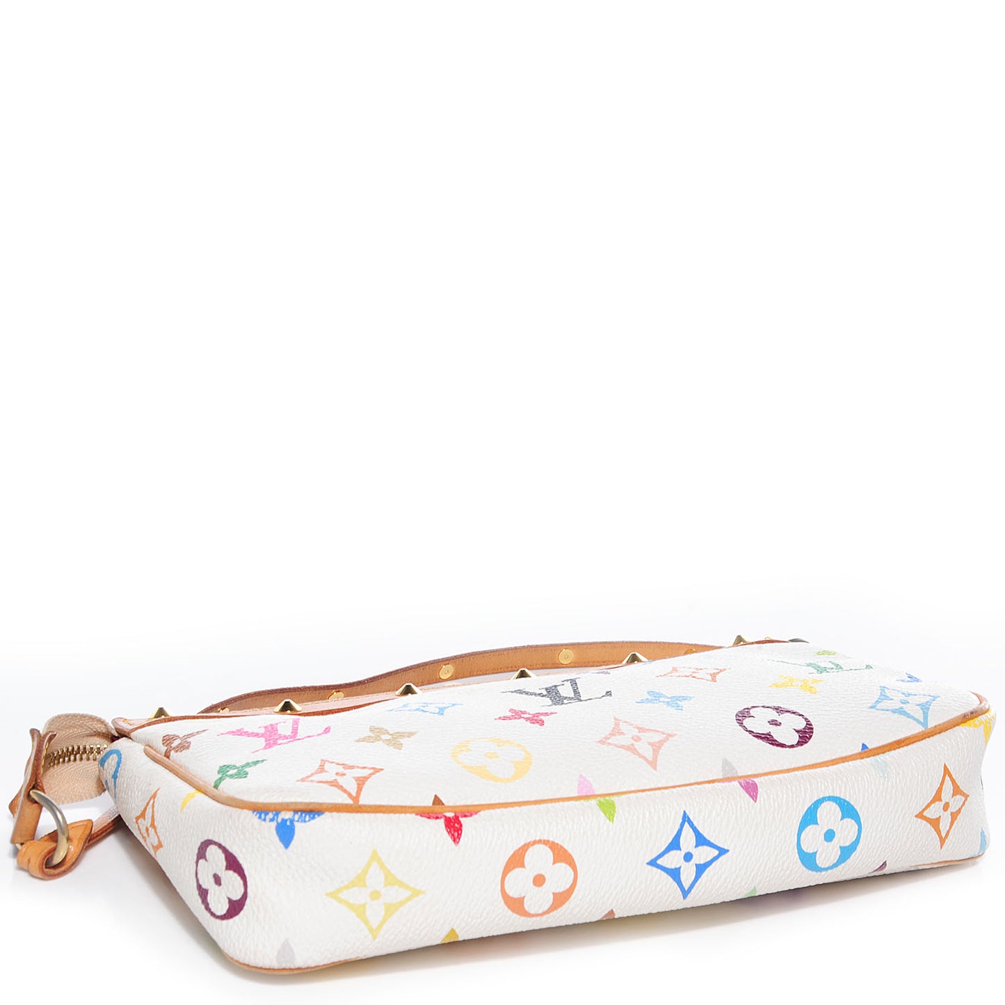 Monogram Multicolor Pochette Accessories White