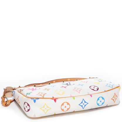 Louis Vuitton Monogram Multicolor Pochette Accessories White 4 of 8