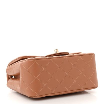 Chanel Lambskin Quilted Mini Square Flap Brown 4 of 10