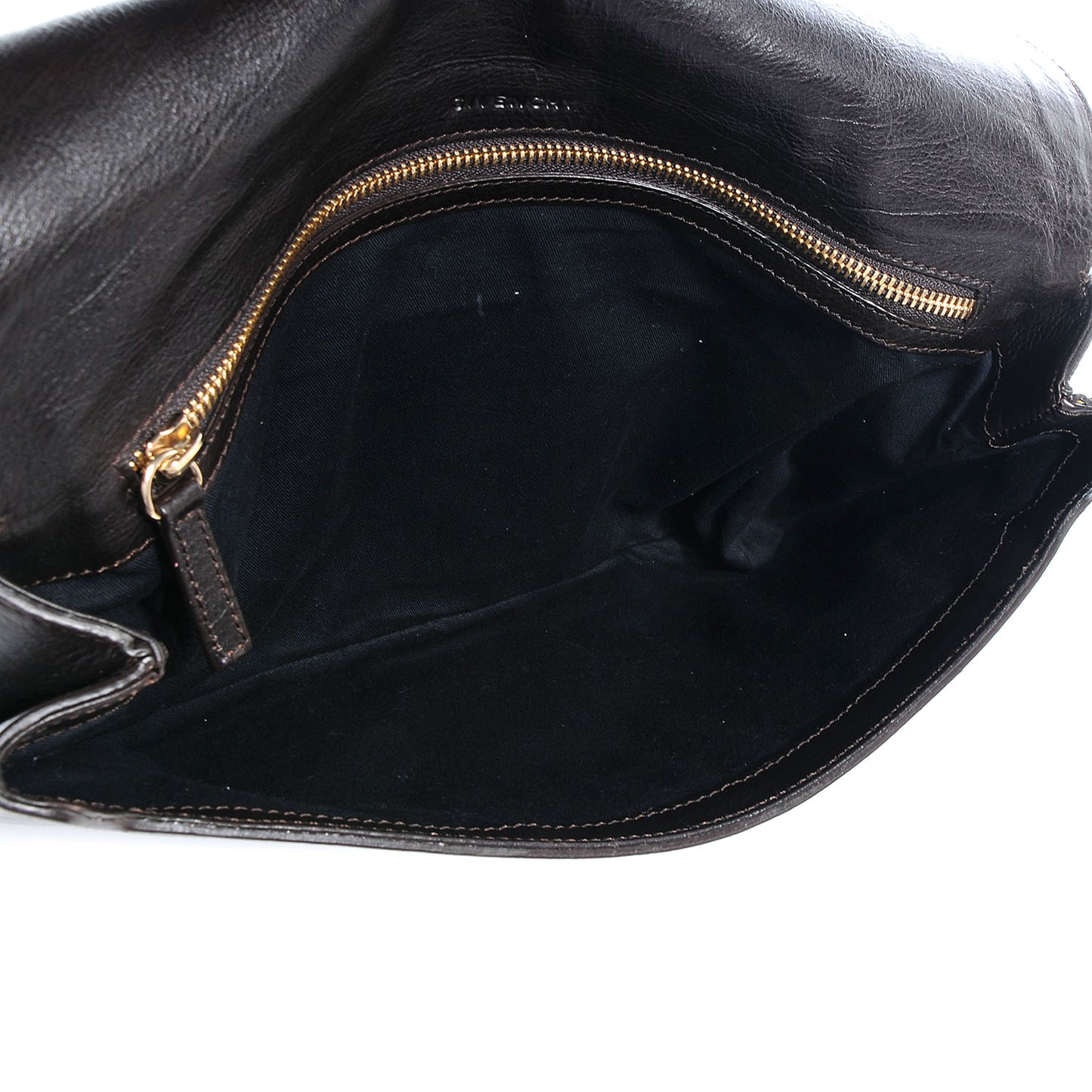 Textured Calfskin Obsedia Clutch Black
